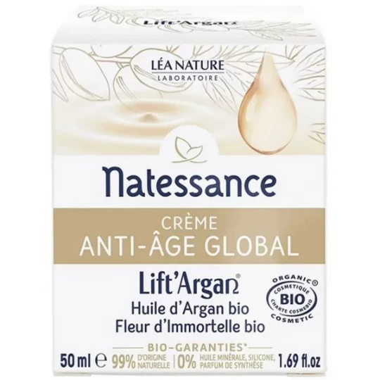 Natessance Lift'Argan Divinissime Immortelle Crème Bio 50 ml