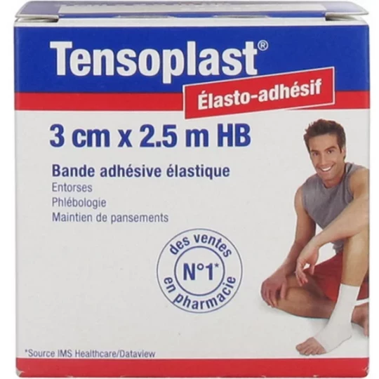 Tensoplast Élasto-adhésif 3 cm x 2,5 m