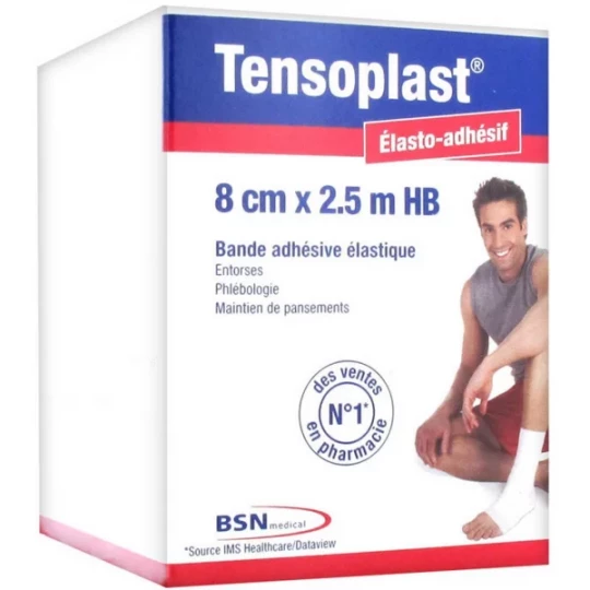 Tensoplast Élasto-adhésif 8 cm x 2,5 m
