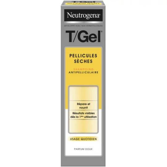 Neutrogena T/Gel Shampoing Antipelliculaire Pellicules Sèches 250 ml