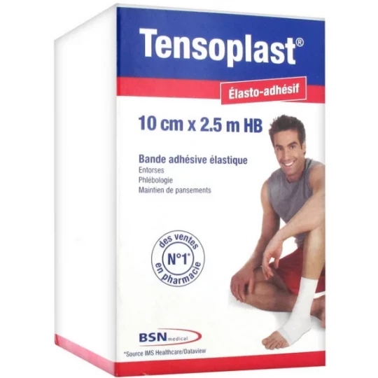 Tensoplast Élasto-adhésif 10 cm x 2,5 m