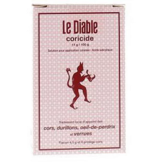 Le Diable Coricide Flacon 4,5 g + 6 Protèges-Cors
