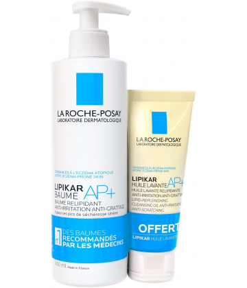 La Roche-Posay Lipikar Baume AP+ 400 ml + Huile Lavante 100 ml Offerte