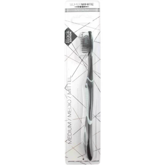 Superwhite Black Edition Brosse à Dents Medium