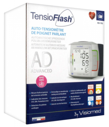 Tensioflash Tensiomètre de Poignet Parlant KD-795