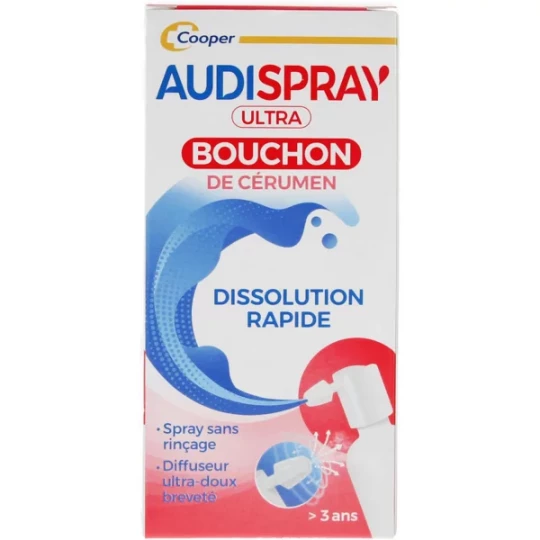 Audispray Ultra Bouchons de Cérumen 20 ml