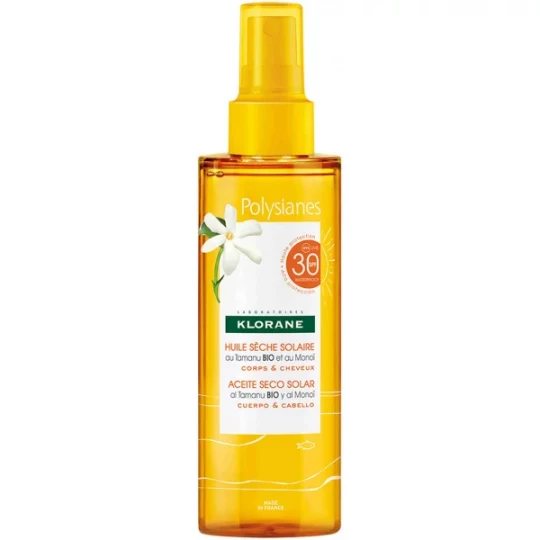 Polysianes Huile Sèche Solaire SPF30 200 ml