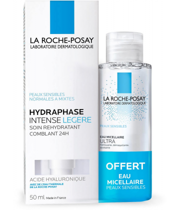 La Roche-Posay Hydraphase Intense Légère 50 ml + Respectissime Démaquillant Yeux 50 ml Offert