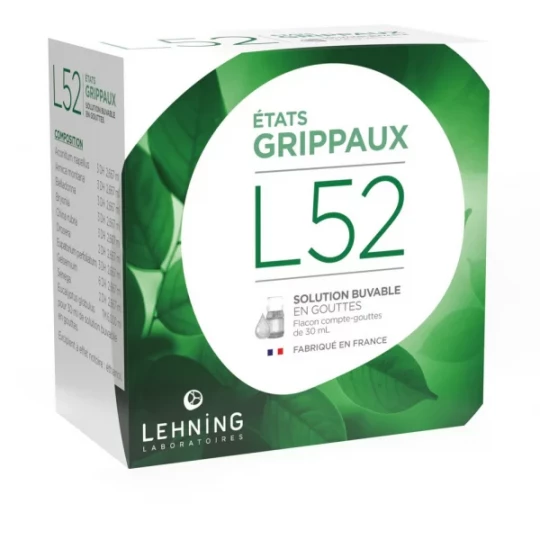 Lehning n°52 Etats Grippaux 30 ml