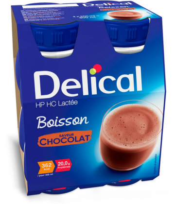 Delical Boisson HP/HC Lactée 4 x 200 ml