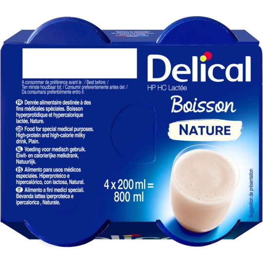 Delical Boisson HP/HC Lactée 4 x 200 ml - image 7