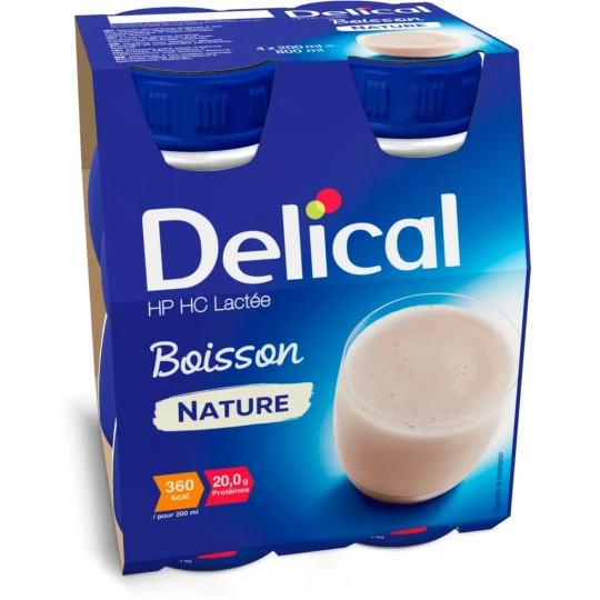 Delical Boisson HP/HC Lactée 4 x 200 ml