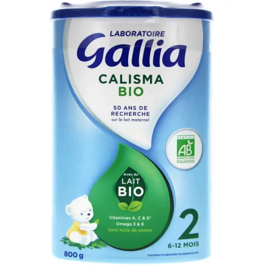 Gallia Calisma Bio 2ème Âge 800 g