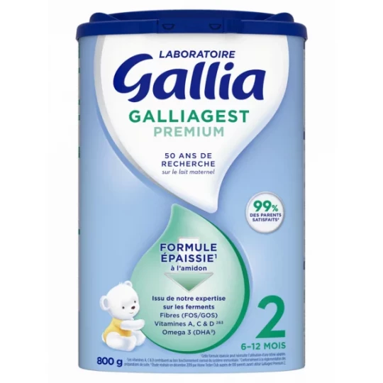 Gallia Galliagest Premium 2 ème Âge 800 g