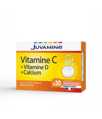 Juvamine Vitamine C, D et Calcium x 30