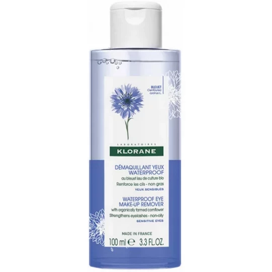 Klorane Démaquillant Yeux Waterproof au Bleuet 100 ml