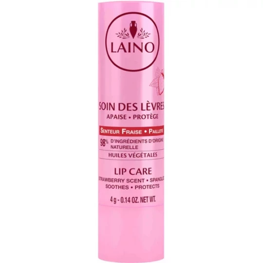 Laino Stick Lèvres Fraise Pailleté 4g