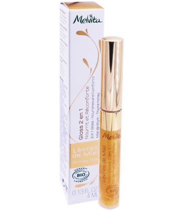 Melvita Lèvres de Miel Gloss 2 en 1 4 ml