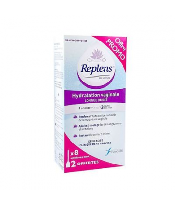 Replens Hydratation Vaginale x 8 Dont 2 Offertes