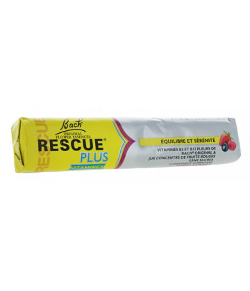 Rescue Plus Coeurs Fondants Vitaminés Fruits Rouges x 10