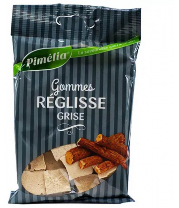 Pimélia Gommes réglisse grise 100g
