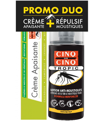 Cinq sur Cinq Lotion Anti-Moustiques 75 ml + Crème Apaisante 40 g
