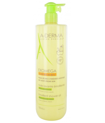 Aderma Exomega Control Huile Lavante Émolliente Anti-Grattage 750 ml