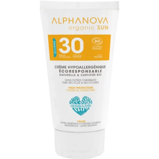 Alphanova Sun Crème Solaire Visage Bio SPF30