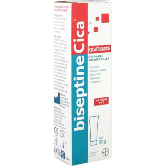 BiseptineCica Cicatrisation des Plaies Superficielles 50 g
