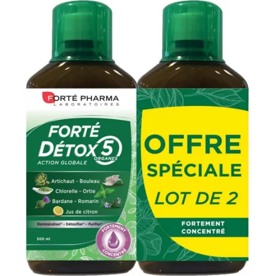 Forté Pharma Forté Détox 5 Organes  2 x 500 ml