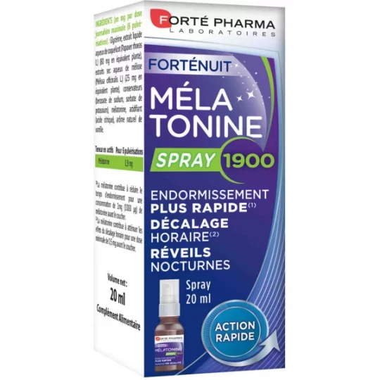 Forté Pharma Forténuit Mélatonine 1900 Spray 20 ml