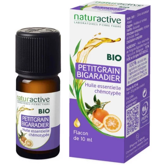 Naturactive Huile Essentielle Bio Petitgrain Bigaradier 10 ml