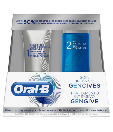 Oral-B Dentifrice Avec Soin Intensif Gencives 85 ml + Gel Protecteur 63 ml