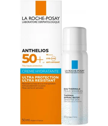 La Roche-Posay Anthelios Crème Hydratante SPF 50+ 50 ml + Eau Thermale 50 g Offerte