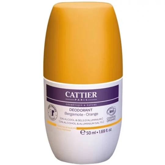 Cattier Déodorant Roll-On Fraîcheur Agrumes 50 ml