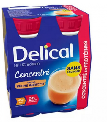 Delical Boisson HP/HC Concentré Lactée 4 x 200 ml