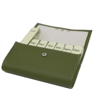 Pilbox Liberty Pilulier Hebdomadaire Olive