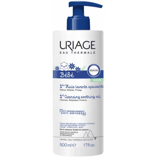 Uriage Bébé Xémose Huile Lavante Apaisante 500 ml
