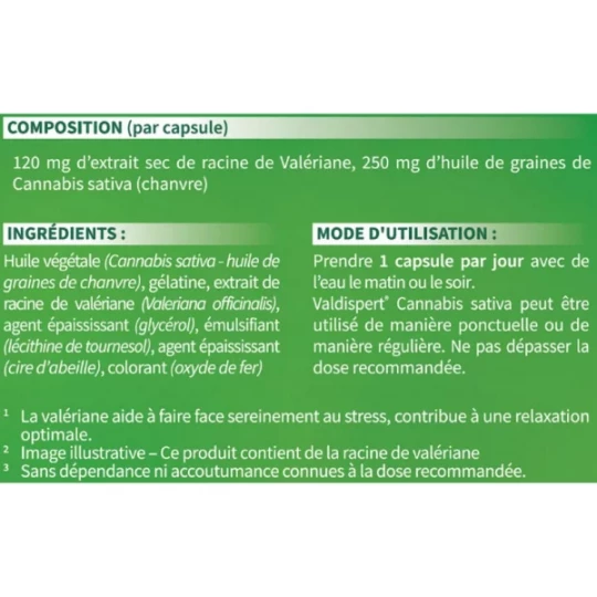 Valdispert Cannabis Sativa Calme & Sérénité - image 2