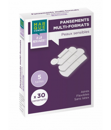 Marque Conseil Pansements Multi-Formats x 30