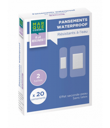 Marque Conseil Pansements Waterproof x 20