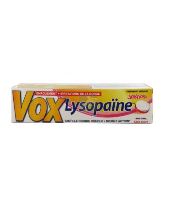 Vox lysopaïne Fraise Junior x 18
