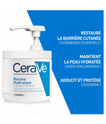 CeraVe Baume Hydratant Flacon-Pompe