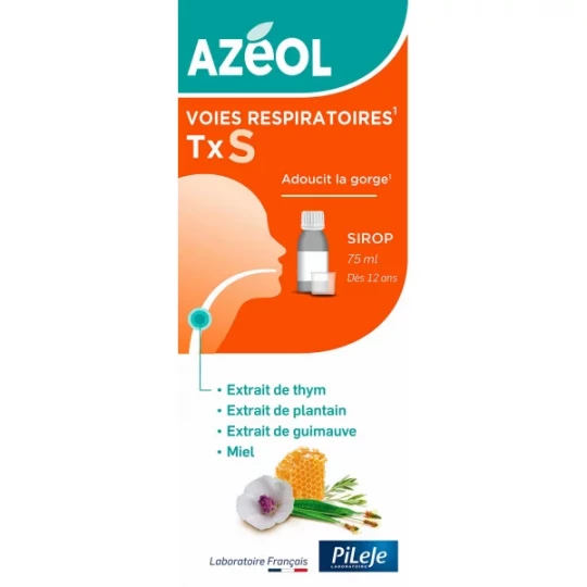 PiLeJe Azeol Sirop Toux Sèche 75 ml