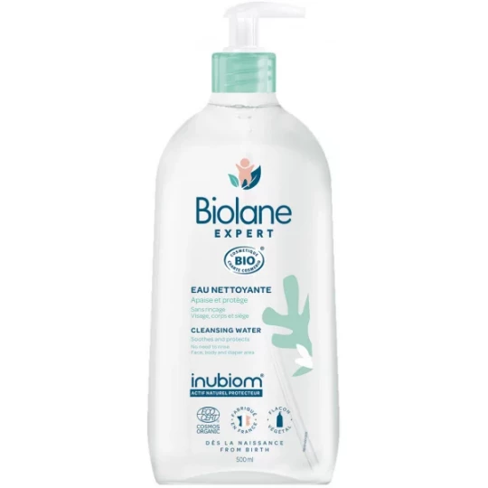 Biolane Expert Eau Nettoyante Sans Rinçage Bio 500 ml
