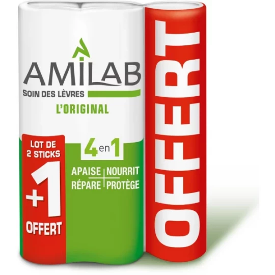 Amilab Stick Soin Trio 3 x 4,7 g