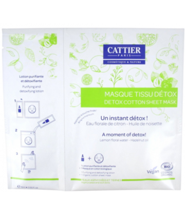 Cattier Masque Tissu Détox x 1