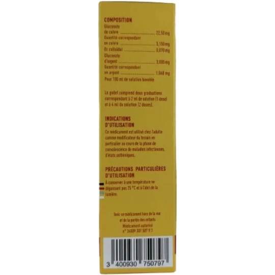 Oligosol Cuivre Or Argent 60 ml - image 2