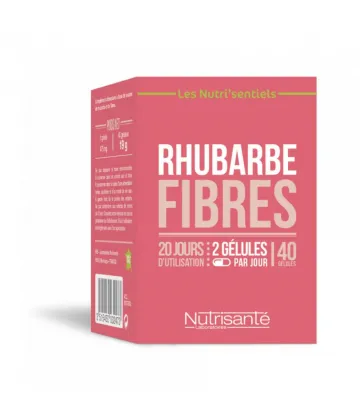 Nutrisanté Nutri'sentiels Rhubarbe Fibres x 40