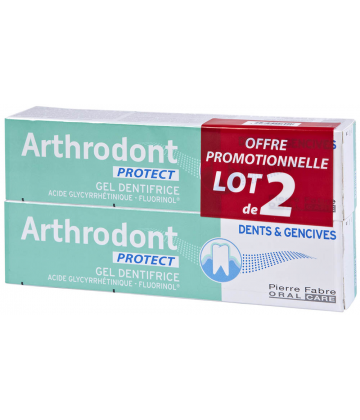 Arthrodont Protect Gel Dentifrice Fluoré 2 x 75 ml